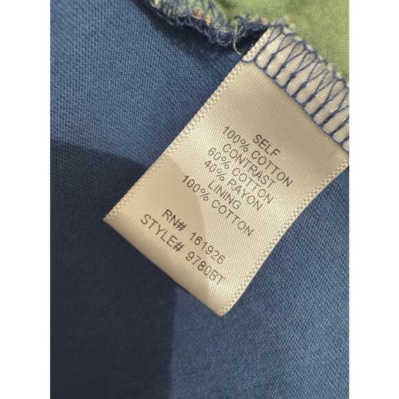 Blue Velvet L/XL Blue Bird Graphic Tee w/ Kantha Patchwork Poncho Sleeves - Picture 6 of 10